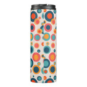 Kleurrijke Abstracte Stippen Thermosbeker (Achterkant)