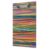Kleurrijke abstracte strepen ontwerpen het gezicht klembord (Links)
