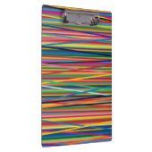 Kleurrijke abstracte strepen ontwerpen het gezicht klembord (Rechts)