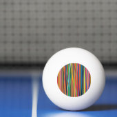 Kleurrijke abstracte strepen ontwerpen het gezicht pingpongbal (Net)