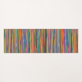 Kleurrijke abstracte strepen ontwerpen het gezicht yogamat (Achterkant (horizontaal))