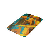 Kleurrijke Abstracte strepen: verftextuur Badmat (Gekanteld)