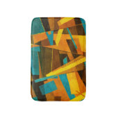 Kleurrijke Abstracte strepen: verftextuur Badmat (Voorkant Verticaal)