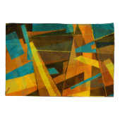 Kleurrijke Abstracte strepen: verftextuur Kussensloop (Achterkant)