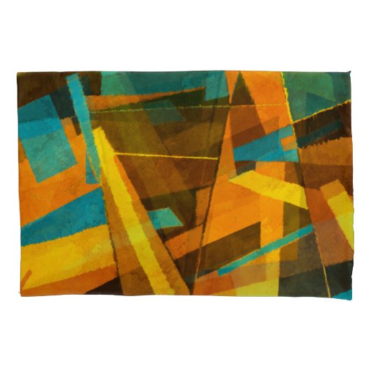 Kleurrijke Abstracte strepen: verftextuur Kussensloop (Voorkant)
