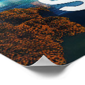 Kleurrijke Abstracte Sydney Australië Skyline Post Poster (Hoek)