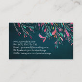 Kleurrijke Abstracte tak kunst Visitekaartje (Achterkant)