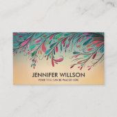 Kleurrijke Abstracte tak kunst Visitekaartje (Voorkant)