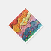 Kleurrijke Abstracte textuur servet (Hoek)