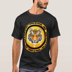 Kleurrijke Abstracte Tijger Illustratie T-shirt