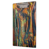 Kleurrijke abstracte Tijgeroog Klembord (Links)
