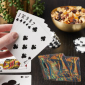 Kleurrijke abstracte Tijgeroog Pokerkaarten (Insitu)