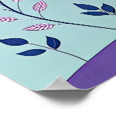 Kleurrijke Abstracte Tree Art Print, grillige Natu Poster (Hoek)