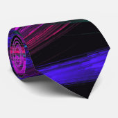 Kleurrijke Abstracte Trendy Artistic Contemporary Stropdas (Opgerold)