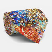 Kleurrijke Abstracte Trendy Artistic Contemporary Stropdas (Opgerold)