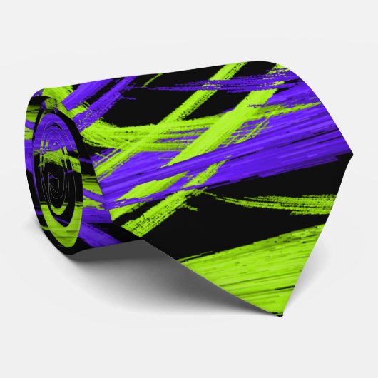 Kleurrijke Abstracte Trendy Artistic Contemporary Stropdas (Opgerold)