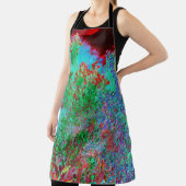 Kleurrijke Abstracte tuin met Crimson Sunset Schort (Insitu)