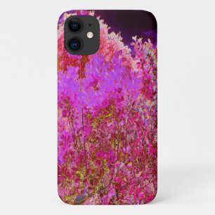 Kleurrijke Abstracte Tuin met Paarse Zonsondergang Case-Mate iPhone Case