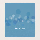 Kleurrijke Abstracte uil Big Blue Eyes Circles Visitekaartje (Binnenkant ongevouwen)