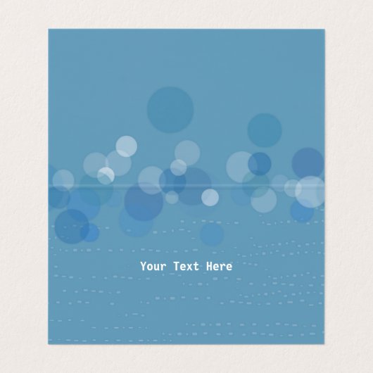 Kleurrijke Abstracte uil Big Blue Eyes Circles Visitekaartje (Binnenkant ongevouwen)