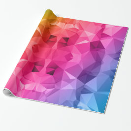 Kleurrijke Abstracte veelhoek / laag poly art Cadeaupapier