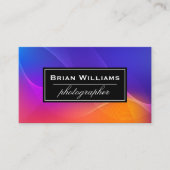 Kleurrijke Abstracte Velden van Kleur Visitekaartje (Voorkant)