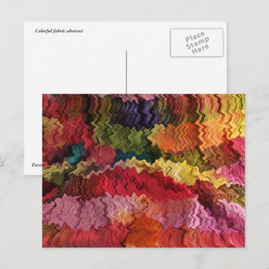 Kleurrijke Abstracte verbinding Briefkaart (Voorkant / Achterkant)