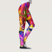 Kleurrijke Abstracte verf #15 Leggings (Rechts)