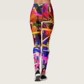 Kleurrijke Abstracte verf #15 Leggings (Achterkant)