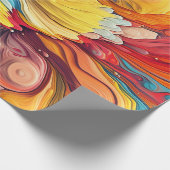 Kleurrijke Abstracte Verf Splatter Art (12) Cadeaupapier (Hoek)