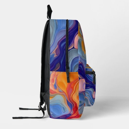Kleurrijke Abstracte verf Splatter Art (3) Bedrukte Rugzak (Links)