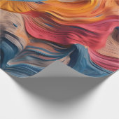 Kleurrijke Abstracte verf Splatter Art (5) Cadeaupapier (Hoek)