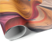 Kleurrijke Abstracte verf Splatter Art (5) Cadeaupapier (Rol Hoek)