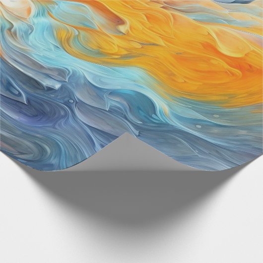 Kleurrijke Abstracte verf Splatter Art (8) Cadeaupapier (Hoek)