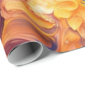 Kleurrijke Abstracte verf Splatter Art (8) Cadeaupapier (Rol Hoek)