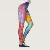 Kleurrijke Abstracte verf Splatter Art (8) Leggings (Rechts)