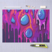 Kleurrijke Abstracte verfdruppels (11) Tissuepapier (Craft)