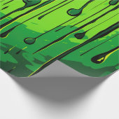 Kleurrijke Abstracte verfdruppels (12) Cadeaupapier (Hoek)