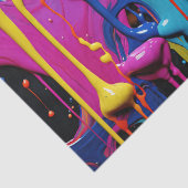 Kleurrijke Abstracte verfdruppels (17) Tissuepapier (Detail)