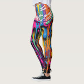 Kleurrijke Abstracte verfdruppels (19) Leggings (Links)