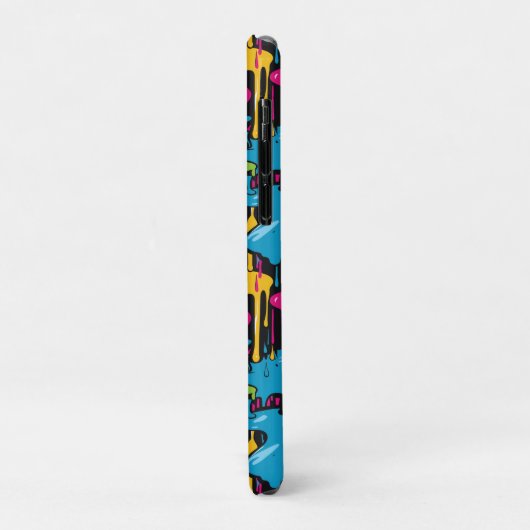 Kleurrijke Abstracte verfdruppels (1) Case-Mate iPhone Case (Achterkant/links)