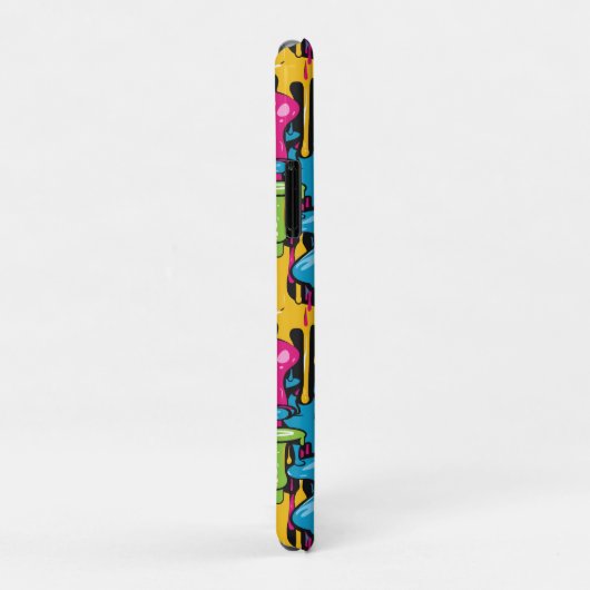 Kleurrijke Abstracte verfdruppels (1) Case-Mate iPhone Case (Achterkant/rechts)