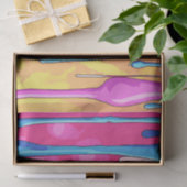 Kleurrijke Abstracte verfdruppels (4) Tissuepapier (Geschenk)