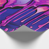 Kleurrijke Abstracte verfdruppels (8) Cadeaupapier (Hoek)