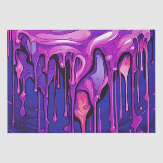 Kleurrijke Abstracte verfdruppels (8) Tissuepapier (Voorkant)