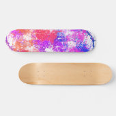 Kleurrijke Abstracte Verfspat Kunst Persoonlijk Skateboard (Horizontaal)