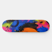 Kleurrijke Abstracte Verfspat Skateboard Deck (Horizontaal)