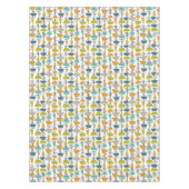 Kleurrijke Abstracte vierkanten Driehoeken Mid Cen Tafelkleed (Voorkant)