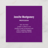 Kleurrijke Abstracte vierkantjes en vierkant vorme Vierkante Visitekaartje (Achterkant)