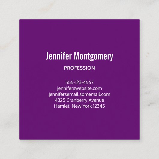 Kleurrijke Abstracte vierkantjes en vierkant vorme Vierkante Visitekaartje (Achterkant)